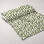 Rosemary Wreaths Pattern 10 Fleece Fabric — fleece fabric unrolled bolt preview (mv-fleece-v1:bolt)