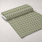 Rosemary Wreaths Pattern 12 Fleece Fabric — fleece fabric unrolled bolt preview (mv-fleece-v1:bolt)