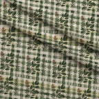 Rosemary Wreaths Pattern 12 Fleece Fabric — fleece fabric folded close-up preview (mv-fleece-v1:lying)