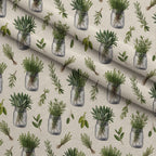 Rosemary Wreaths Pattern 16 Fleece Fabric — fleece fabric folded close-up preview (mv-fleece-v1:lying)