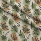 Rosemary Wreaths Pattern 24 Fleece Fabric — fleece fabric folded close-up preview (mv-fleece-v1:lying)