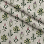 Rosemary Wreaths Pattern 26 Fleece Fabric — fleece fabric folded close-up preview (mv-fleece-v1:lying)