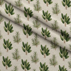 Rosemary Wreaths Pattern 28 Fleece Fabric — fleece fabric folded close-up preview (mv-fleece-v1:lying)