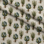 Rosemary Wreaths Pattern 32 Fleece Fabric — fleece fabric folded close-up preview (mv-fleece-v1:lying)