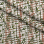 Rosemary Wreaths Pattern 9 Fleece Fabric — fleece fabric folded close-up preview (mv-fleece-v1:lying)