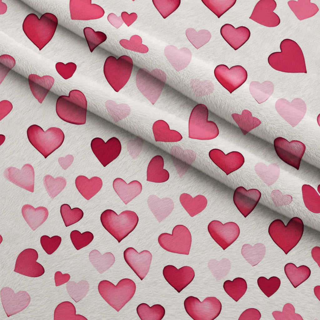 Rosewater Romance Pattern 2 Fleece Fabric — fleece fabric folded close-up preview (mv-fleece-v1:lying)