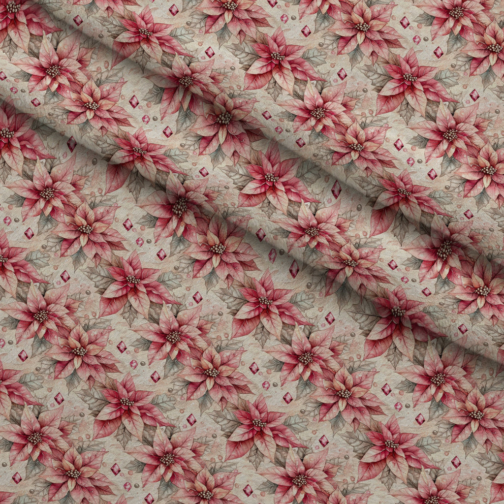 Rosewood Tartan Pattern 1 Fleece Fabric — fleece fabric folded close-up preview (mv-fleece-v1:lying)