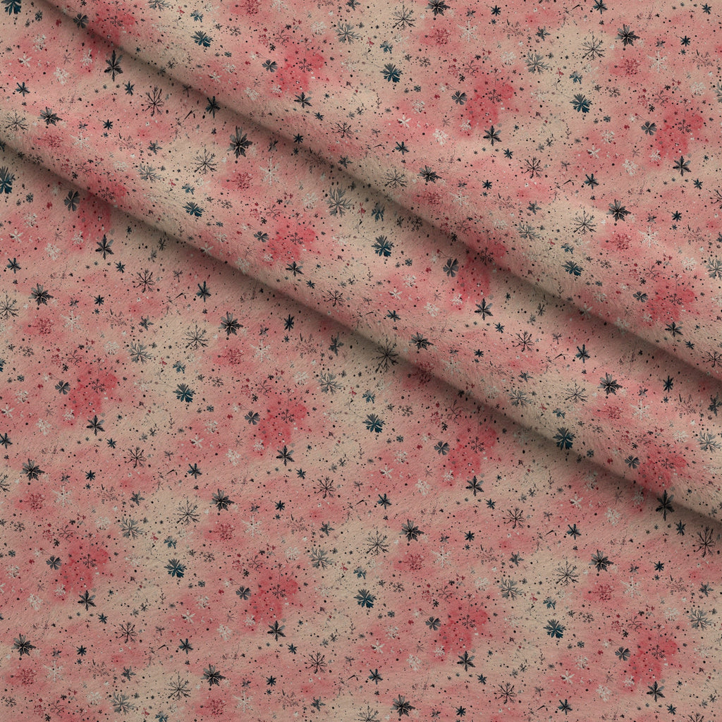 Rosewood Tartan Pattern 3 Fleece Fabric — fleece fabric folded close-up preview (mv-fleece-v1:lying)