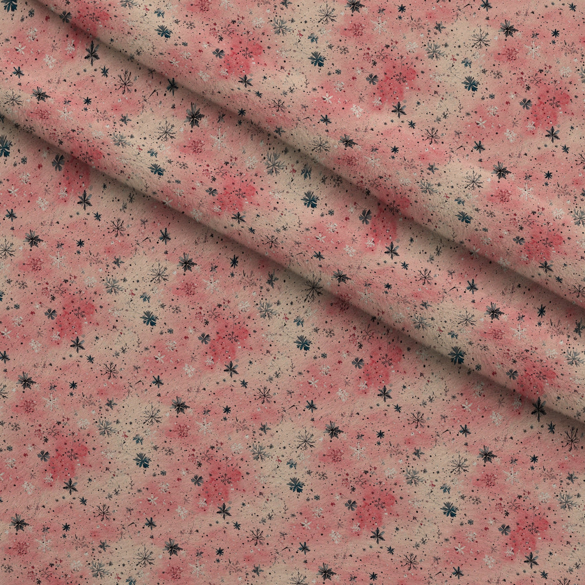 Rosewood Tartan Pattern 3 Fleece Fabric — fleece fabric folded close-up preview (mv-fleece-v1:lying)