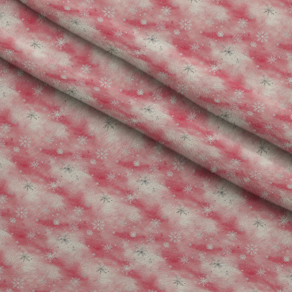 Rosewood Tartan Pattern 6 Fleece Fabric — fleece fabric folded close-up preview (mv-fleece-v1:lying)