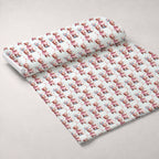 Rosy Balloon Cubs Pattern 3 Fleece Fabric — fleece fabric unrolled bolt preview (mv-fleece-v1:bolt)