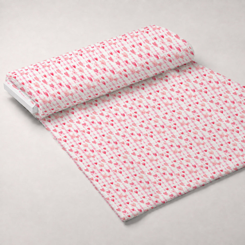 Rosy Balloon Cubs Pattern 7 Fleece Fabric — fleece fabric unrolled bolt preview (mv-fleece-v1:bolt)