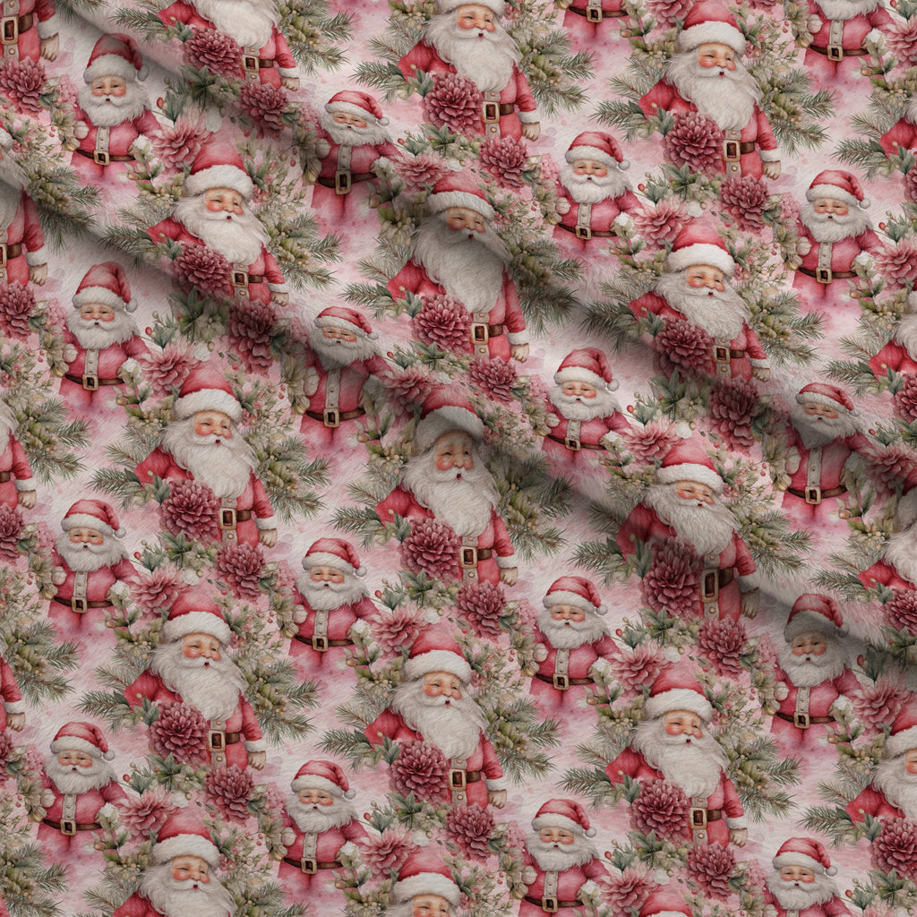 Rosy Noel Pattern 1 Fleece Fabric — fleece fabric folded close-up preview (mv-fleece-v1:lying)