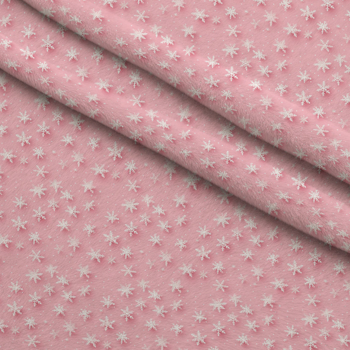 Rosy Noel Pattern 12 Fleece Fabric — fleece fabric folded close-up preview (mv-fleece-v1:lying)
