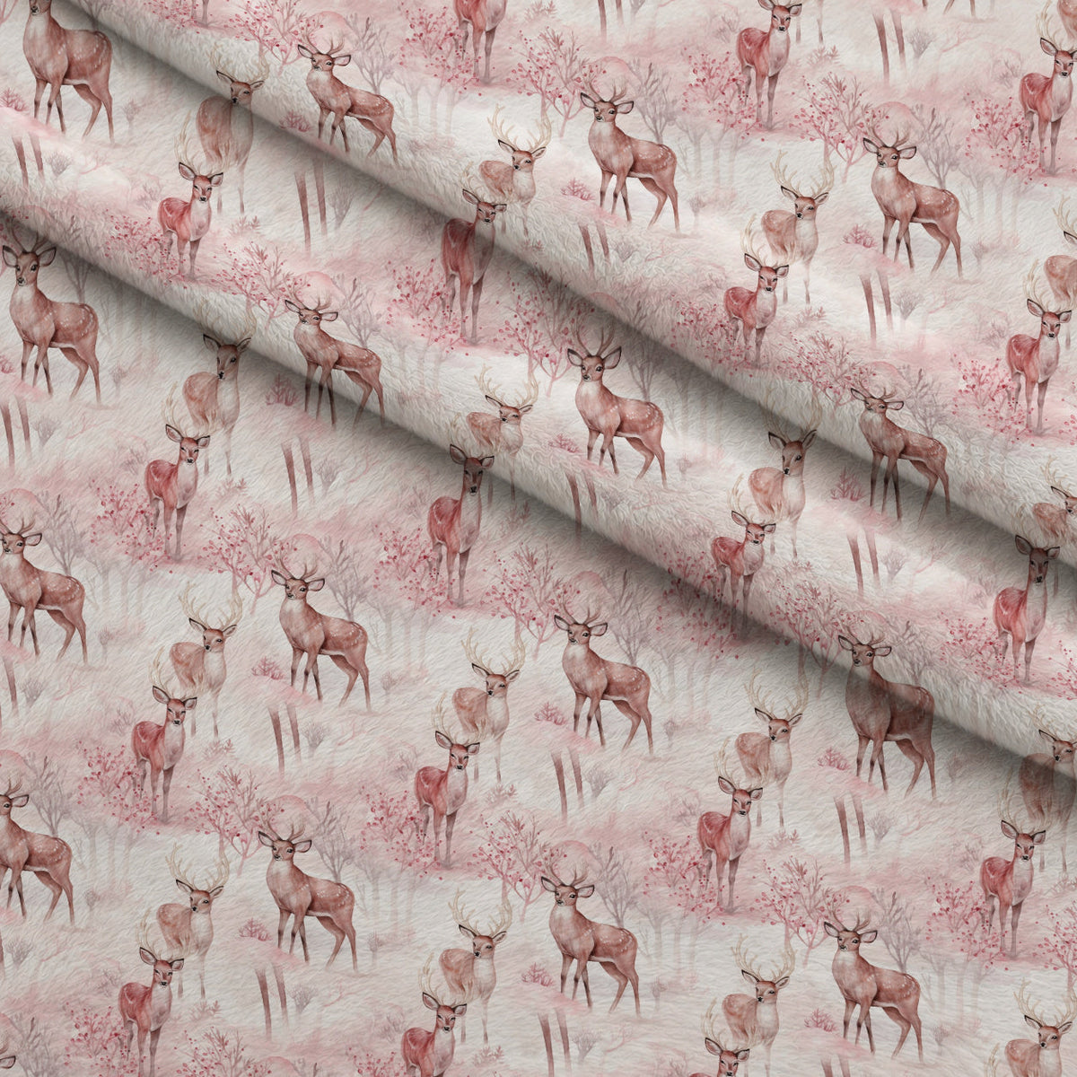 Rosy Noel Pattern 4 Fleece Fabric — fleece fabric folded close-up preview (mv-fleece-v1:lying)