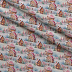 Rosy Noel Pattern 5 Fleece Fabric — fleece fabric folded close-up preview (mv-fleece-v1:lying)