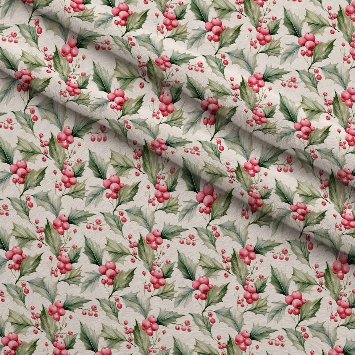 Rosy Noel Pattern 6 Fleece Fabric — fleece fabric folded close-up preview (mv-fleece-v1:lying)