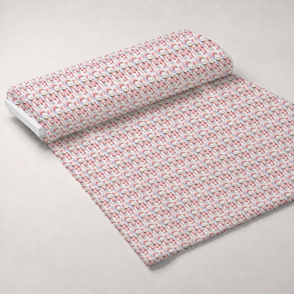 Rosy Noel Pattern 7 Fleece Fabric — fleece fabric unrolled bolt preview (mv-fleece-v1:bolt)