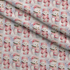 Rosy Noel Pattern 7 Fleece Fabric — fleece fabric folded close-up preview (mv-fleece-v1:lying)