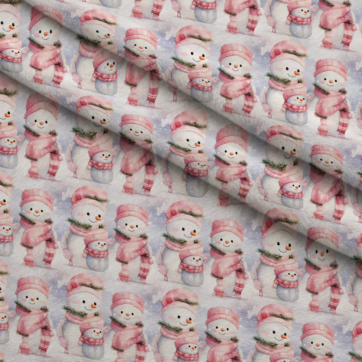 Rosy Noel Pattern 7 Fleece Fabric — fleece fabric folded close-up preview (mv-fleece-v1:lying)