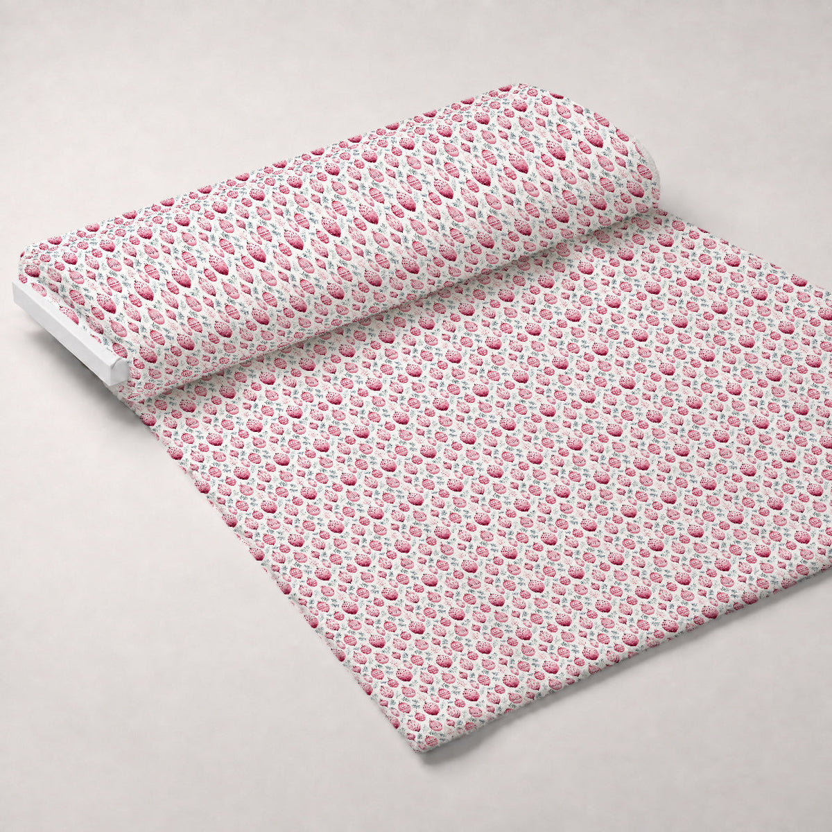 Rosy Noel Pattern 9 Fleece Fabric — fleece fabric unrolled bolt preview (mv-fleece-v1:bolt)