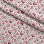 Rosy Noel Pattern 9 Fleece Fabric — fleece fabric folded close-up preview (mv-fleece-v1:lying)