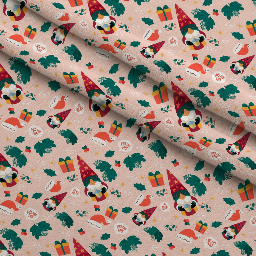 Rosy Yuletide Pattern 11 Fleece Fabric — fleece fabric folded close-up preview (mv-fleece-v1:lying)