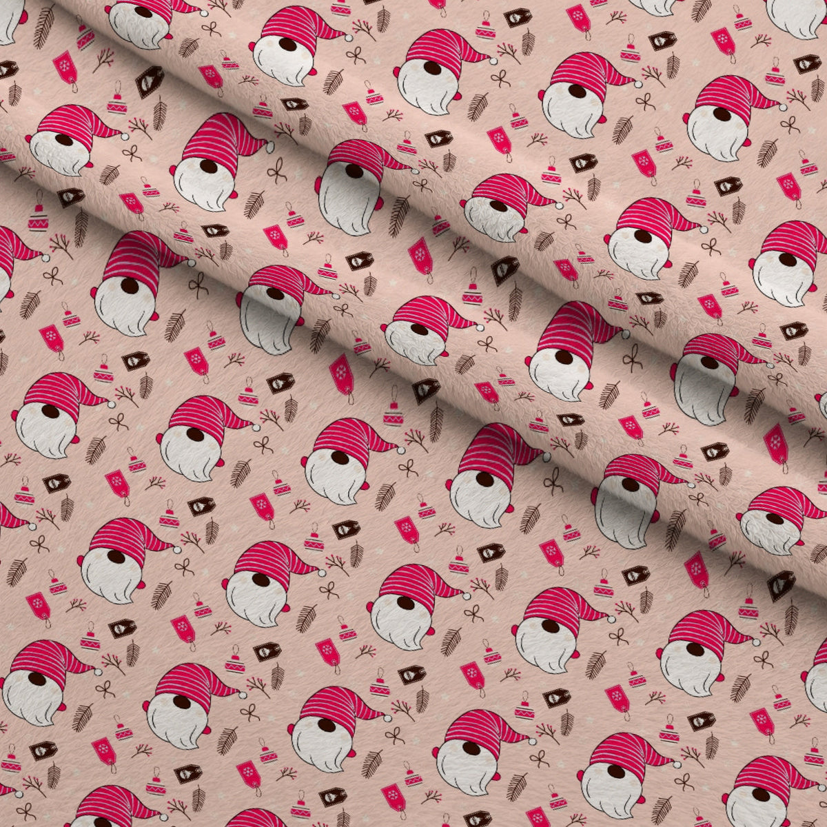 Rosy Yuletide Pattern 13 Fleece Fabric — fleece fabric folded close-up preview (mv-fleece-v1:lying)