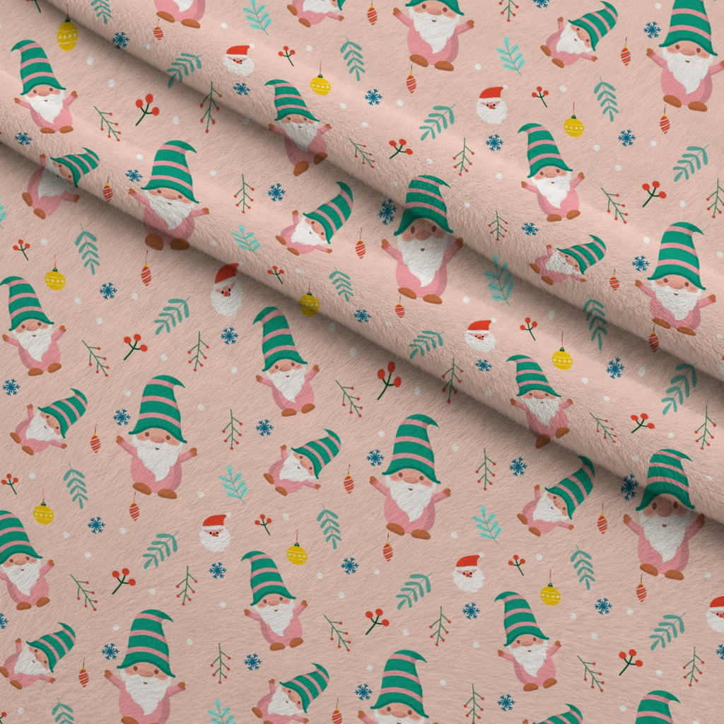 Rosy Yuletide Pattern 16 Fleece Fabric — fleece fabric folded close-up preview (mv-fleece-v1:lying)