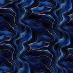 Royal Blue and Gold Agate Pattern 1 Fleece Fabric — fleece fabric folded close-up preview (mv-fleece-v1:lying)