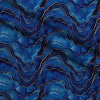Royal Blue and Gold Agate Pattern 10 Fleece Fabric — fleece fabric folded close-up preview (mv-fleece-v1:lying)