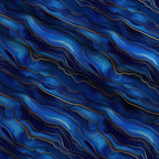 Royal Blue and Gold Agate Pattern 19 Fleece Fabric — fleece fabric folded close-up preview (mv-fleece-v1:lying)