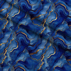 Royal Blue and Gold Agate Pattern 22 Fleece Fabric — fleece fabric folded close-up preview (mv-fleece-v1:lying)