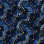 Royal Blue and Gold Agate Pattern 26 Fleece Fabric — fleece fabric folded close-up preview (mv-fleece-v1:lying)