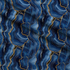 Royal Blue and Gold Agate Pattern 28 Fleece Fabric — fleece fabric folded close-up preview (mv-fleece-v1:lying)