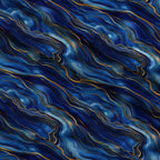 Royal Blue and Gold Agate Pattern 30 Fleece Fabric — fleece fabric folded close-up preview (mv-fleece-v1:lying)