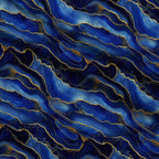 Royal Blue and Gold Agate Pattern 33 Fleece Fabric — fleece fabric folded close-up preview (mv-fleece-v1:lying)
