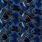 Royal Blue and Gold Agate Pattern 8 Fleece Fabric — fleece fabric folded close-up preview (mv-fleece-v1:lying)