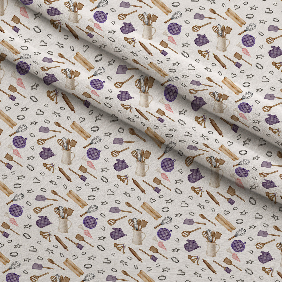 Rustic Bakehouse Pattern 8 Fleece Fabric — fleece fabric folded close-up preview (mv-fleece-v1:lying)