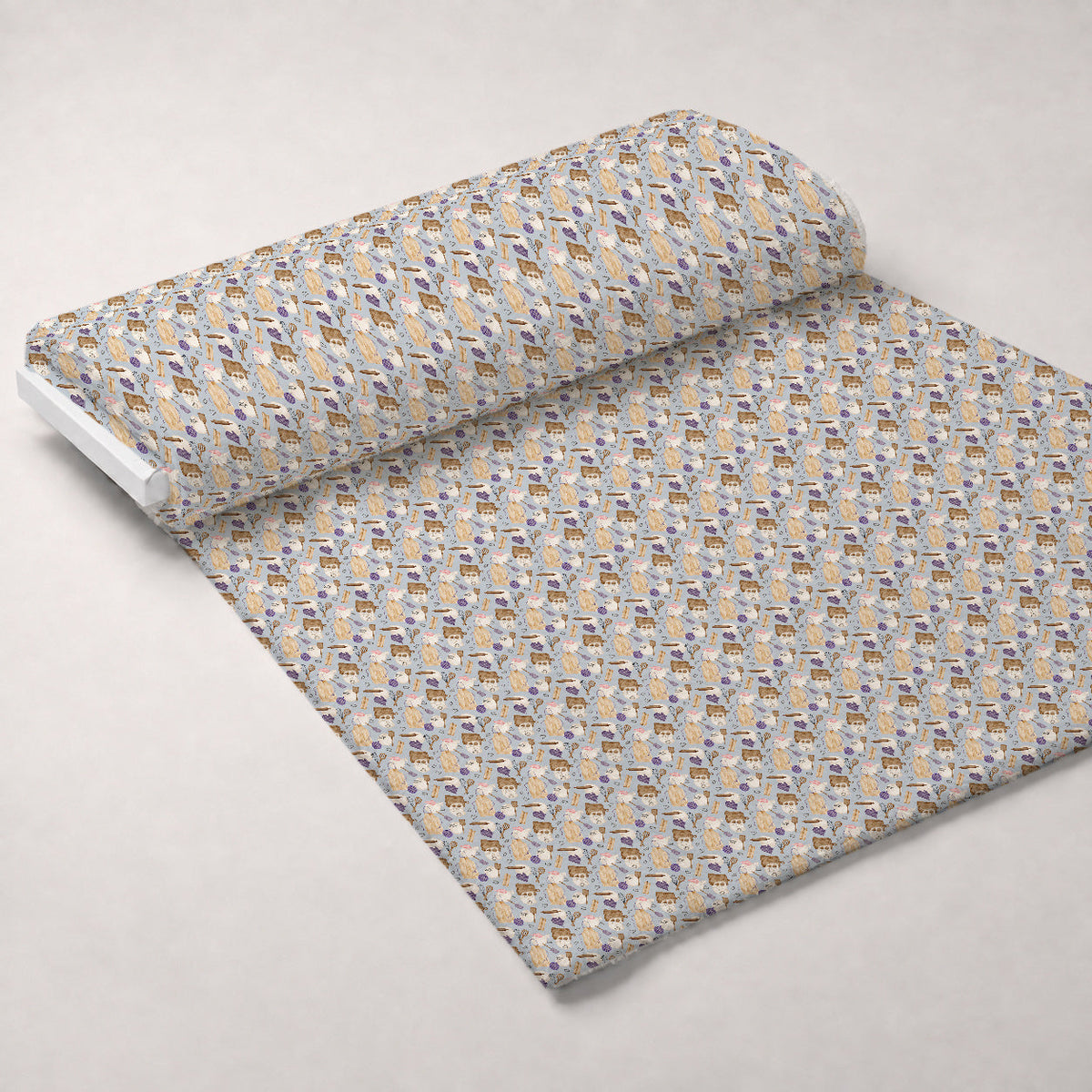 Rustic Bakehouse Pattern 9 Fleece Fabric — fleece fabric unrolled bolt preview (mv-fleece-v1:bolt)