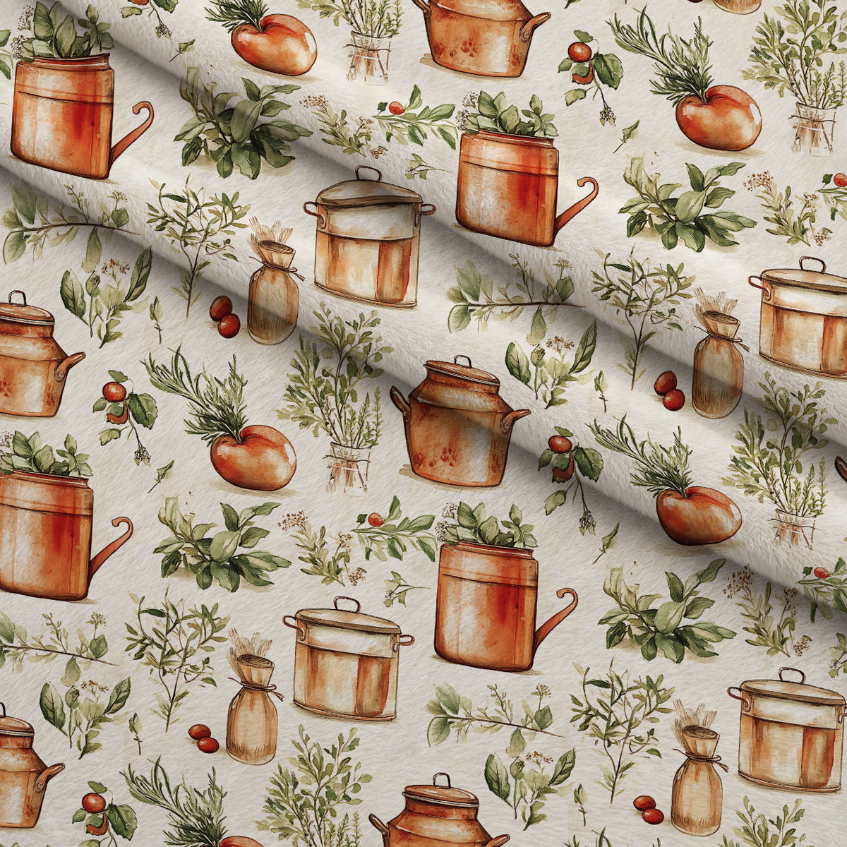 Rustic Pantry Pattern 10 Fleece Fabric — fleece fabric folded close-up preview (mv-fleece-v1:lying)