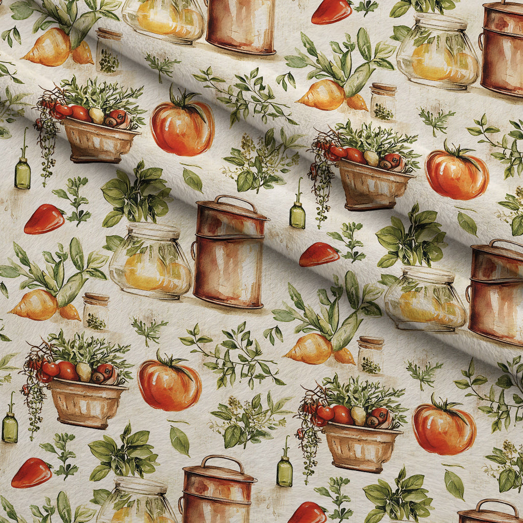 Rustic Pantry Pattern 12 Fleece Fabric — fleece fabric folded close-up preview (mv-fleece-v1:lying)