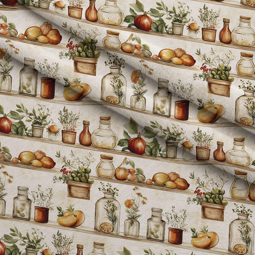 Rustic Pantry Pattern 3 Fleece Fabric — fleece fabric folded close-up preview (mv-fleece-v1:lying)
