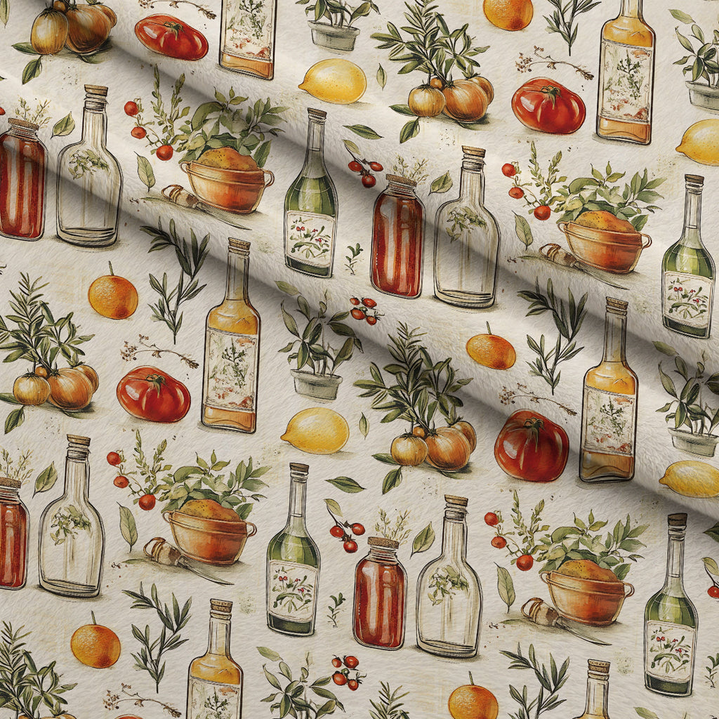 Rustic Pantry Pattern 6 Fleece Fabric — fleece fabric folded close-up preview (mv-fleece-v1:lying)