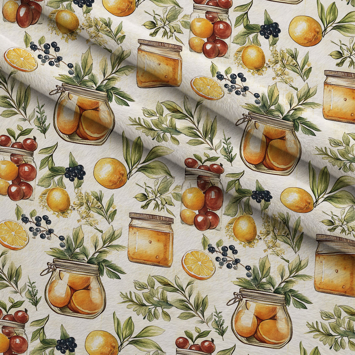 Rustic Pantry Pattern 7 Fleece Fabric — fleece fabric folded close-up preview (mv-fleece-v1:lying)