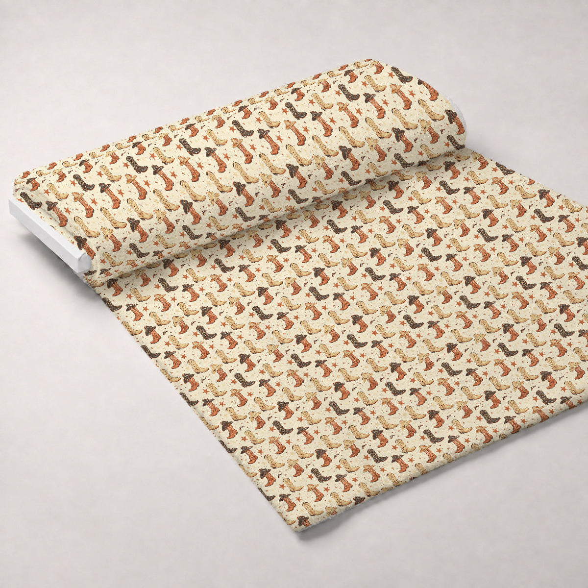 Rustic Rodeo Pattern 9 Fleece Fabric — fleece fabric unrolled bolt preview (mv-fleece-v1:bolt)