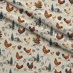 Rustic Roost Pattern 6 Fleece Fabric — fleece fabric folded close-up preview (mv-fleece-v1:lying)