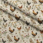 Rustic Roost Pattern 8 Fleece Fabric — fleece fabric folded close-up preview (mv-fleece-v1:lying)