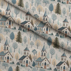Sacred Meadow Pattern 1 Fleece Fabric — fleece fabric folded close-up preview (mv-fleece-v1:lying)