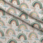 Sacred Meadow Pattern 2 Fleece Fabric — fleece fabric folded close-up preview (mv-fleece-v1:lying)